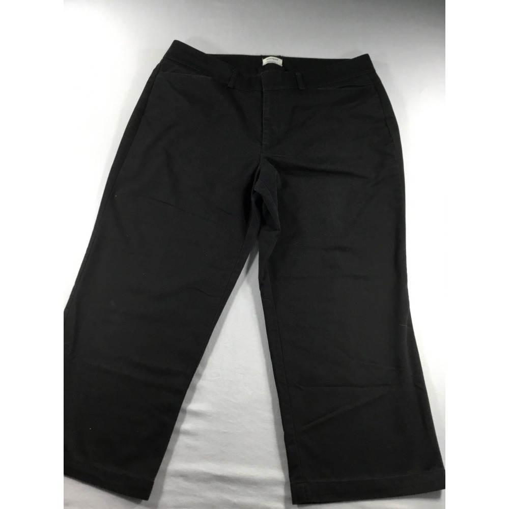 Dockers 12 Black Capri Pants MidRise Curvy Fit Cropped Staple Transition Office